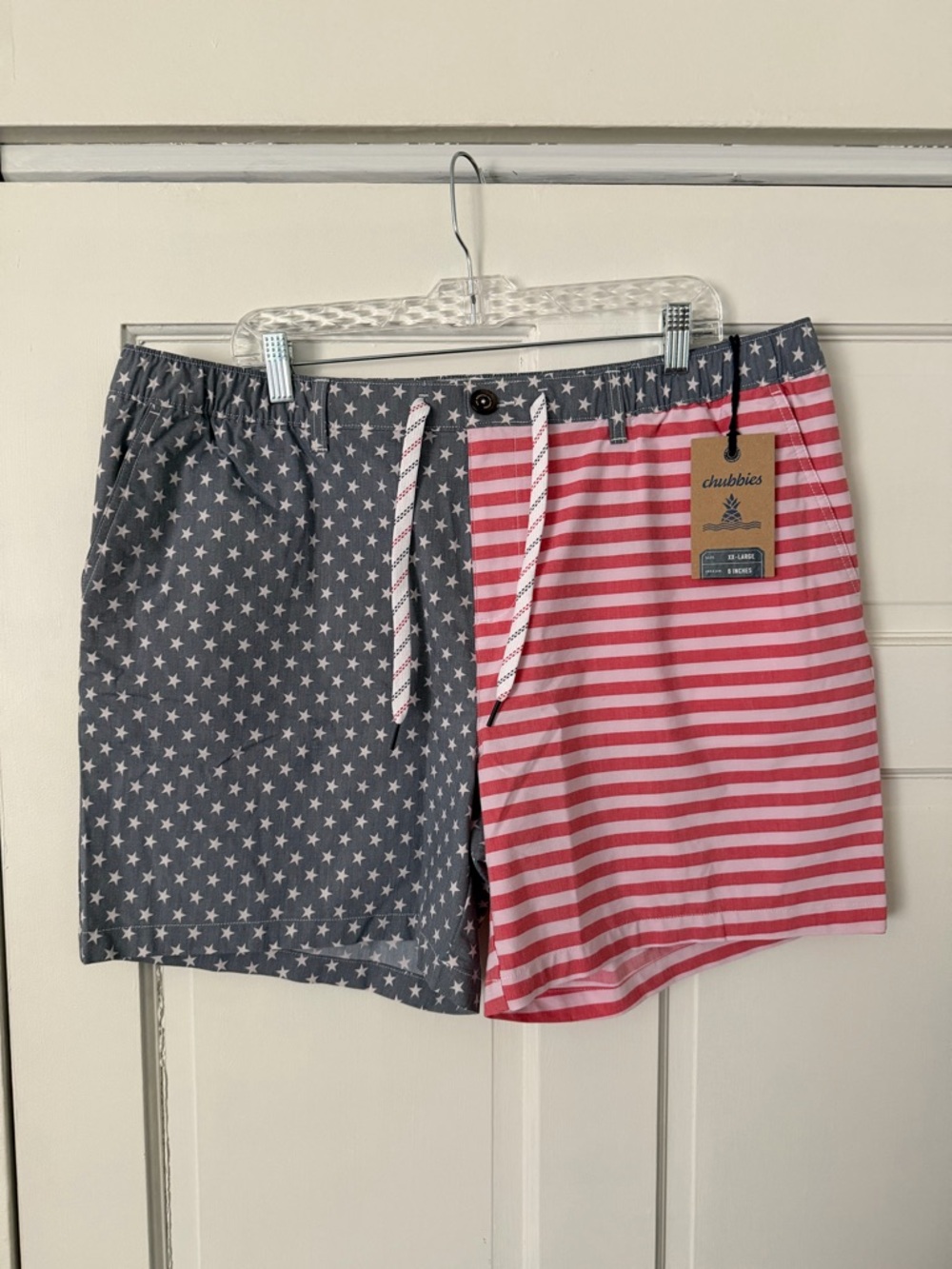 Chubbies Men's American Flag Everywear Shorts The Mericas NWT